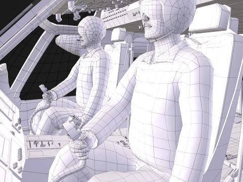 Helicopter UH-60JA Black Hawk Japan Basic Animation --40-- 3D Model