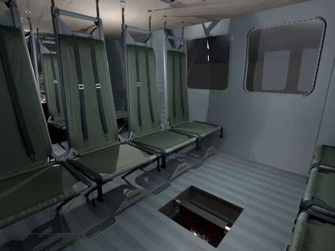 Helicopter UH-60P Korean Air Force Basic Animation --41-- 3D Model