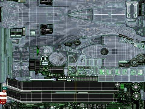 Helicopter UH-60P Korean Air Force Basic Animation --41-- 3D Model