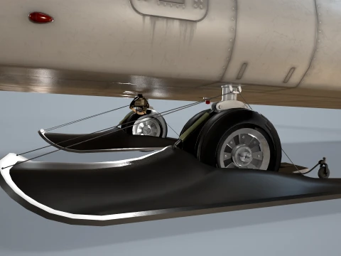 Helicopter CH-47 Chinook Blank Livery Static --13-- 3D Model