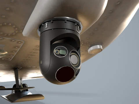 Helicopter CH-47 Chinook Blank Livery Basic Animation --13-- 3D Model