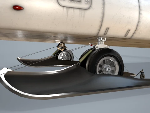 Helicopter CH-47 Chinook Blank Livery Basic Animation --13-- 3D Model