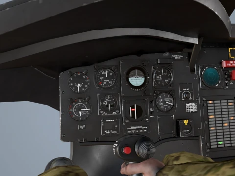 Helicopter CH-47 Chinook Blank Livery Basic Animation --13-- 3D Model