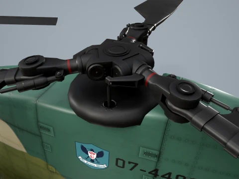 Helicopter CH-47 Chinook Japan Air Self Defense Force Static --14-- 3D Model