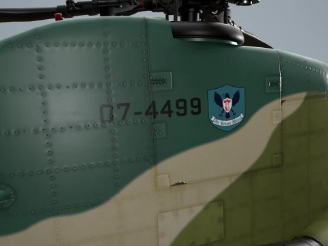 Helicopter CH-47 Chinook Japan Air Self Defense Force Static --14-- 3D Model