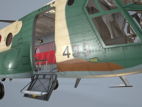 Helicopter CH-47 Chinook Japan Air Self Defense Force Static --14-- 3D Model