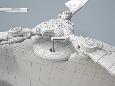 Helicopter CH-47 Chinook Japan Air Self Defense Force Basic Animation --14-- 3D Model