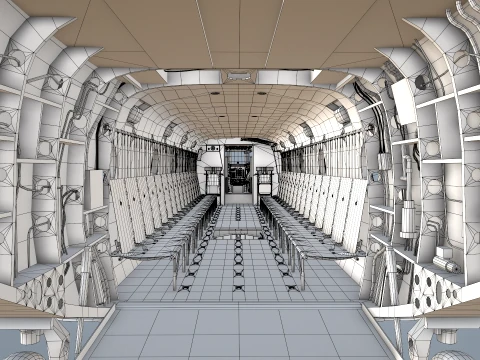 Helicopter CH-47 Chinook Japan Air Self Defense Force Complex Animation --14-- 3D Model