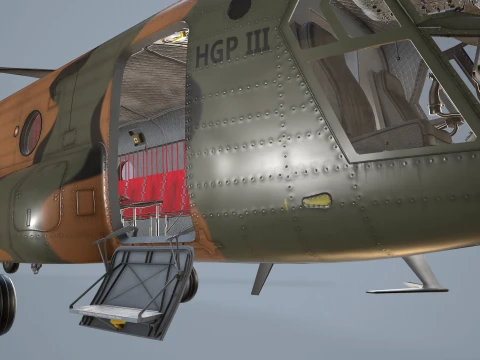 Helicopter CH-47 Chinook Japan Ground Self Defense Force Static --15-- 3D Model