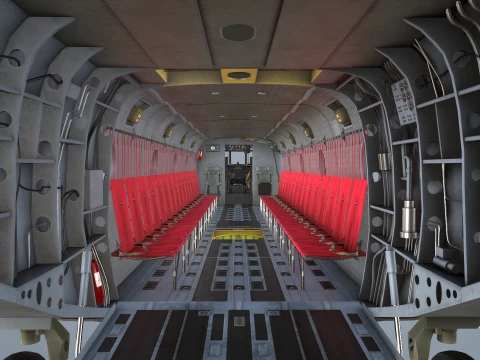 Helicopter CH-47 Chinook Japan Ground Self Defense Force Complex Animation --15-- 3D Model