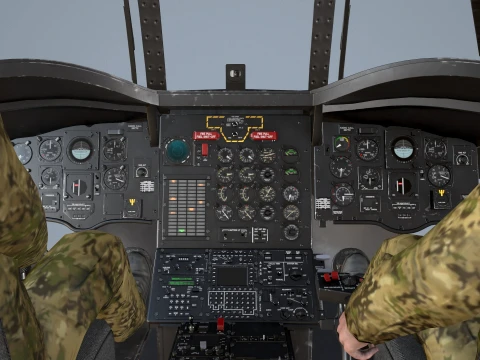 Helicopter CH-47 Chinook Japan Ground Self Defense Force Complex Animation --15-- 3D Model