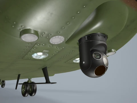Helicopter CH-47 Chinook Korean Air Force Static --16-- 3D Model