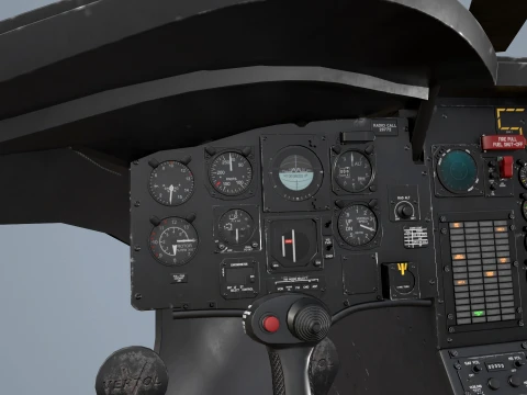 Helicopter CH-47 Chinook Korean Air Force Static --16-- 3D Model