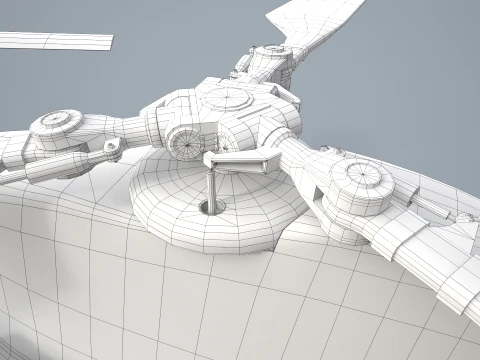 Helicopter CH-47 Chinook Korean Army Basic Animation --17-- 3D Model