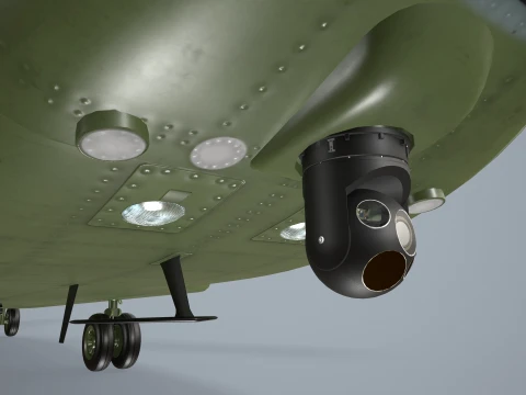 Helicopter CH-47 Chinook Korean Army Complex Animation --17-- 3D Model