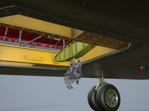 Helicopter CH-47 Chinook Korean Army Complex Animation --17-- 3D Model
