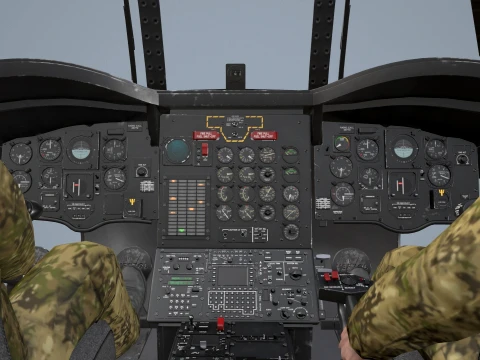 Helicopter CH-47 Chinook Korean Army Complex Animation --17-- 3D Model