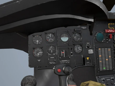 Helicopter CH-47 Chinook Korean Army Complex Animation --17-- 3D Model