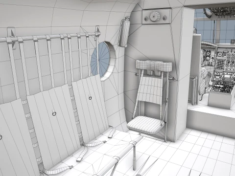 Helicopter CH-47 Chinook Korean Army Complex Animation --17-- 3D Model
