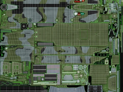 Helicopter CH-47 Chinook Korean Army Complex Animation --17-- 3D Model