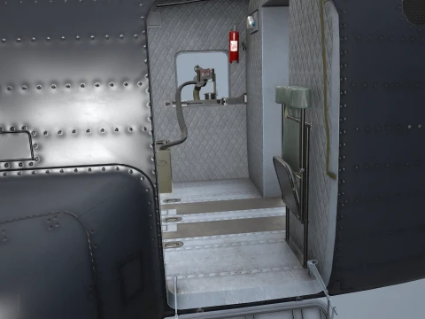 Helicopter CH-47 Chinook Luftwaffe Static --18-- 3D Model