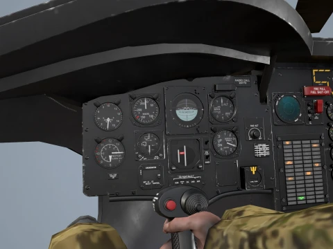 Helicopter CH-47 Chinook Luftwaffe Complex Animation --18-- 3D Model