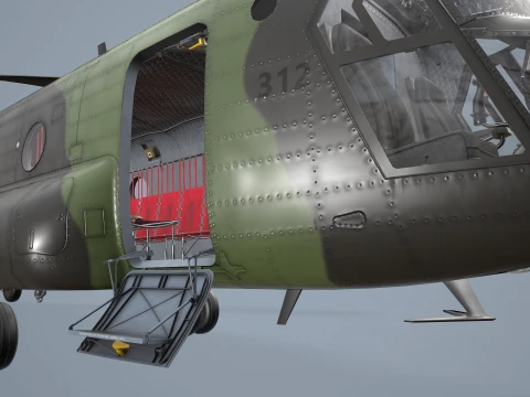 Helicopter CH-47 Chinook Royal Canadian Air Force Static --19-- 3D Model