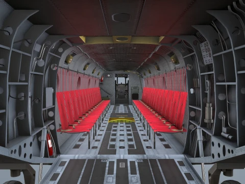 Helicopter CH-47 Chinook Royal Canadian Air Force Static --19-- 3D Model