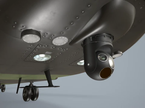 Helicopter CH-47 Chinook Royal Canadian Air Force Complex Animation --19-- 3D Model