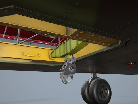 Helicopter CH-47 Chinook Royal Canadian Air Force Complex Animation --19-- 3D Model