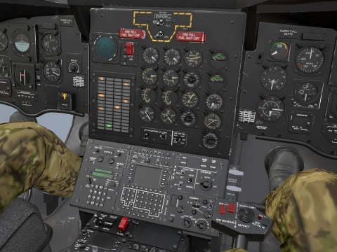 Helicopter CH-47 Chinook Royal Canadian Air Force Complex Animation --19-- 3D Model
