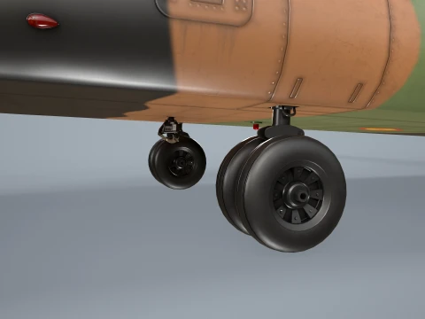 Helicopter CH-47D Chinook Spanish Army Complex Animation --20-- 3D Model