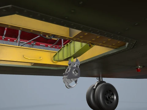 Helicopter CH-47D Chinook Spanish Army Complex Animation --20-- 3D Model
