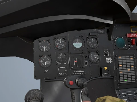 Helicopter CH-47D Chinook Spanish Army Complex Animation --20-- 3D Model