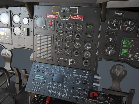 Helicopter CH-47F Chinook Australian Army Static --21-- 3D Model