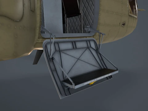 Helicopter CH-47F Chinook Australian Army Complex Animation --21-- 3D Model