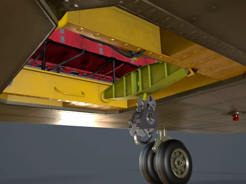 Helicopter CH-47F Chinook Australian Army Complex Animation --21-- 3D Model
