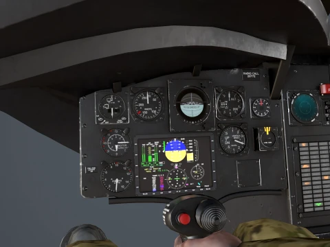 Helicopter CH-47F Chinook Australian Army Complex Animation --21-- 3D Model