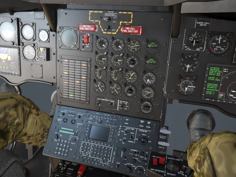 Helicopter CH-47F Chinook Australian Army Complex Animation --21-- 3D Model