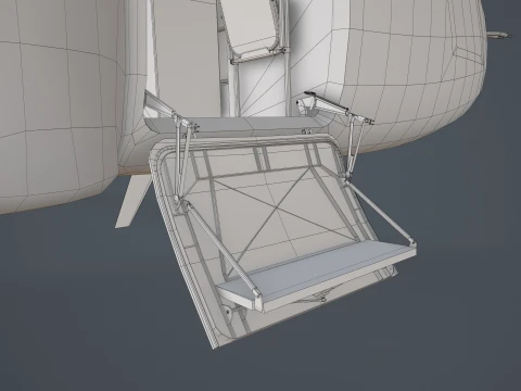 Helicopter CH-47F Chinook Australian Army Complex Animation --21-- 3D Model