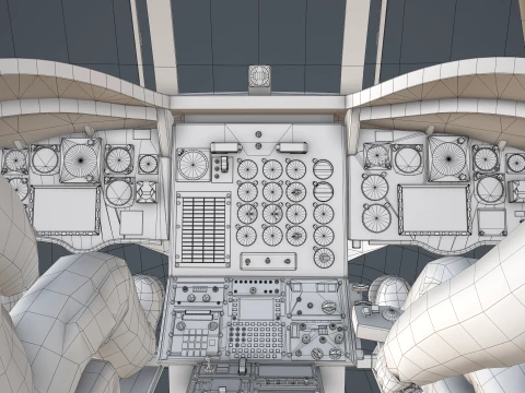 Helicopter CH-47F Chinook Australian Army Complex Animation --21-- 3D Model