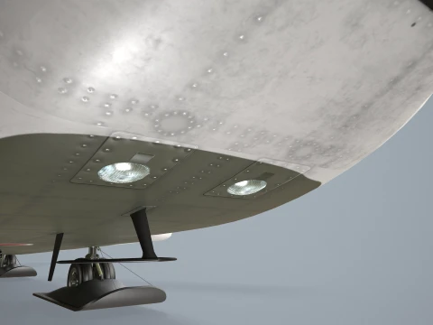 Helicopter CH-47J Chinook JGSDF Winter Complex Animation --22-- 3D Model