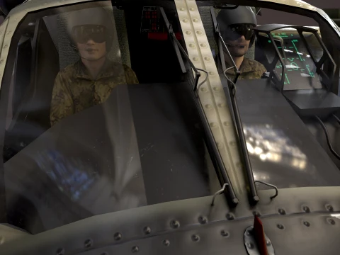 Helicopter Kamov Ka-52 Alligator Camo Complex Animation --31-- 3D Model