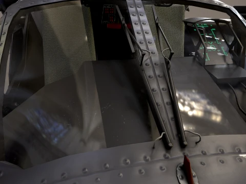 Helic&oacute;ptero Kamov Ka-52 Alligator Dark Static --32-- Modelo 3D
