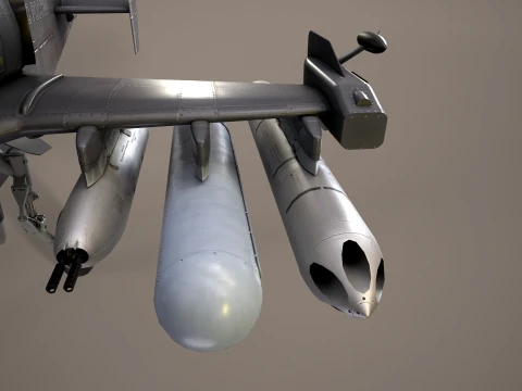 Helicopter Kamov Ka-52 Alligator Dark Complex Animation --32-- 3D Model