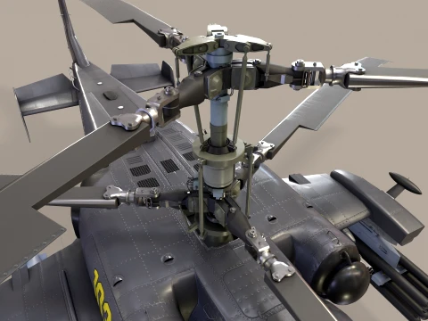 Helicopter Kamov Ka-52K Katran Static --33-- 3D Model