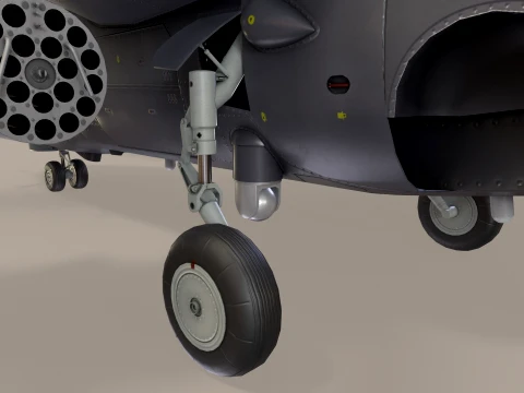 Helicopter Kamov Ka-52K Katran Static --33-- 3D Model