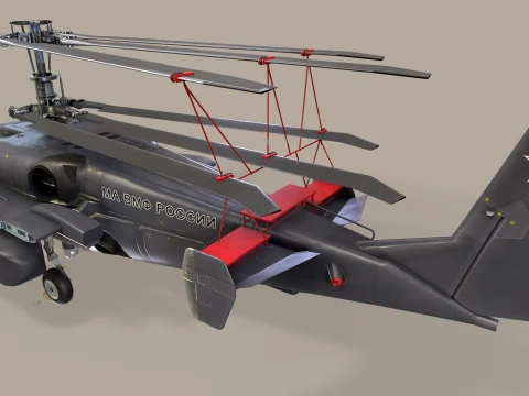 Helicopter Kamov Ka-52K Katran Static --33-- 3D Model