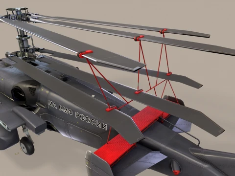 Helicopter Kamov Ka-52K Katran Static --33-- 3D Model