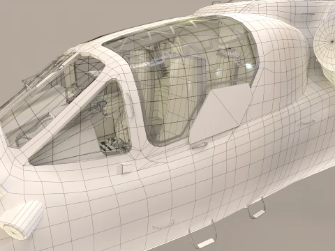 Helicopter Kamov Ka-52K Katran Static --33-- 3D Model